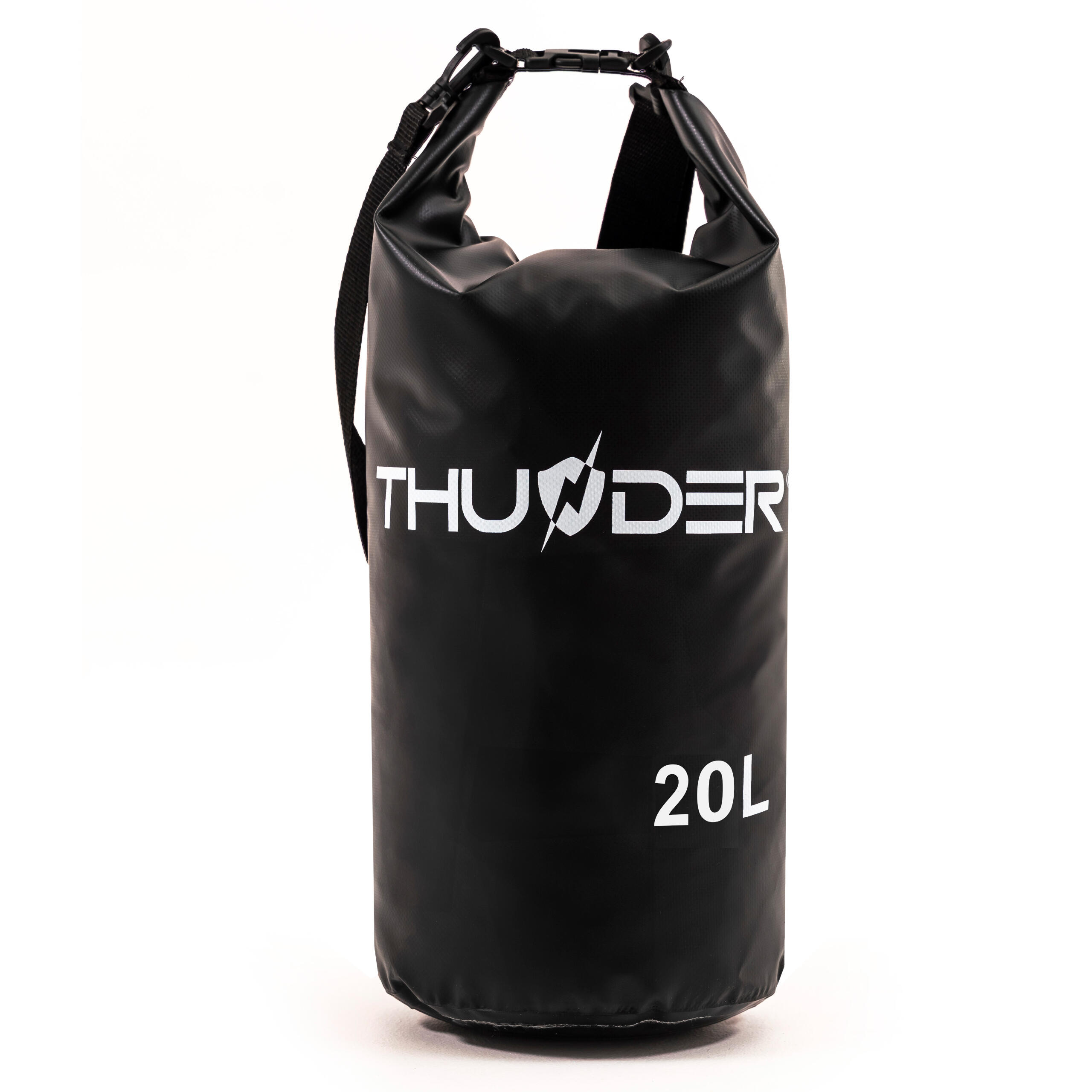Thunder - Sac À Dos Étanche, Sac Imperméable Pour Kayak Sup 20 L - Sac Étanche - Noir - Taille Unique - Decathlon