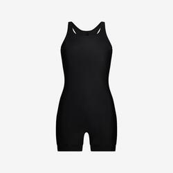 Maillot de bain shorty et à dos nageur pour la natation,le surf et le kite- noir