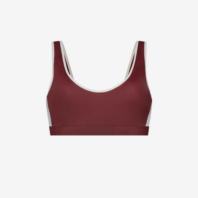 Dames premium bikini sport top voor zwemmen. surfen. kiten - rood
