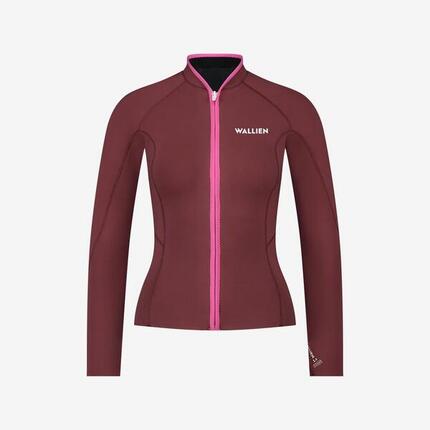Veste de combinaison premium pour le surf, kite et la natation en Yulex - Rouge