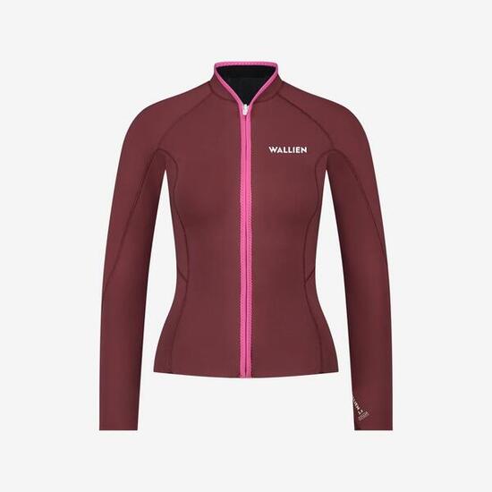 Veste de combinaison premium pour le surf, kite et la natation en Yulex - Rouge