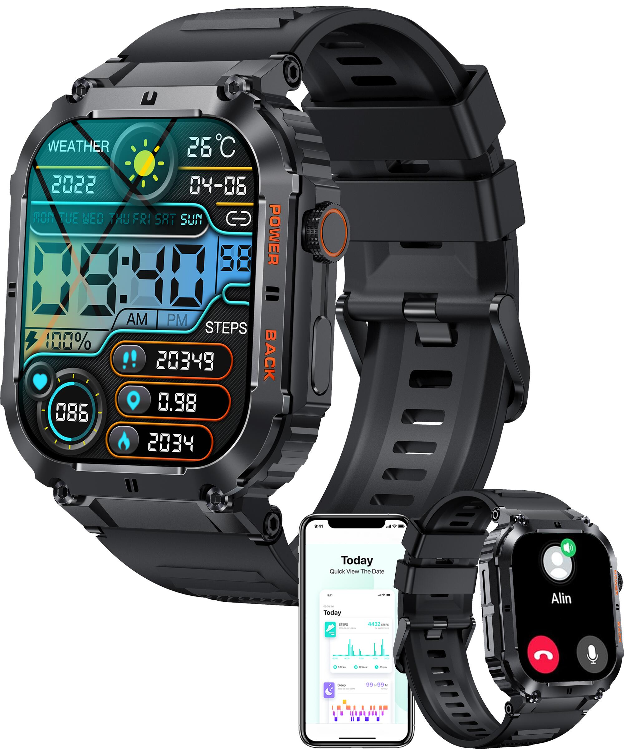 Smartwatch voor vrouwen,Bluetooth Bellen Smartwatch Maken/Beantwoorden