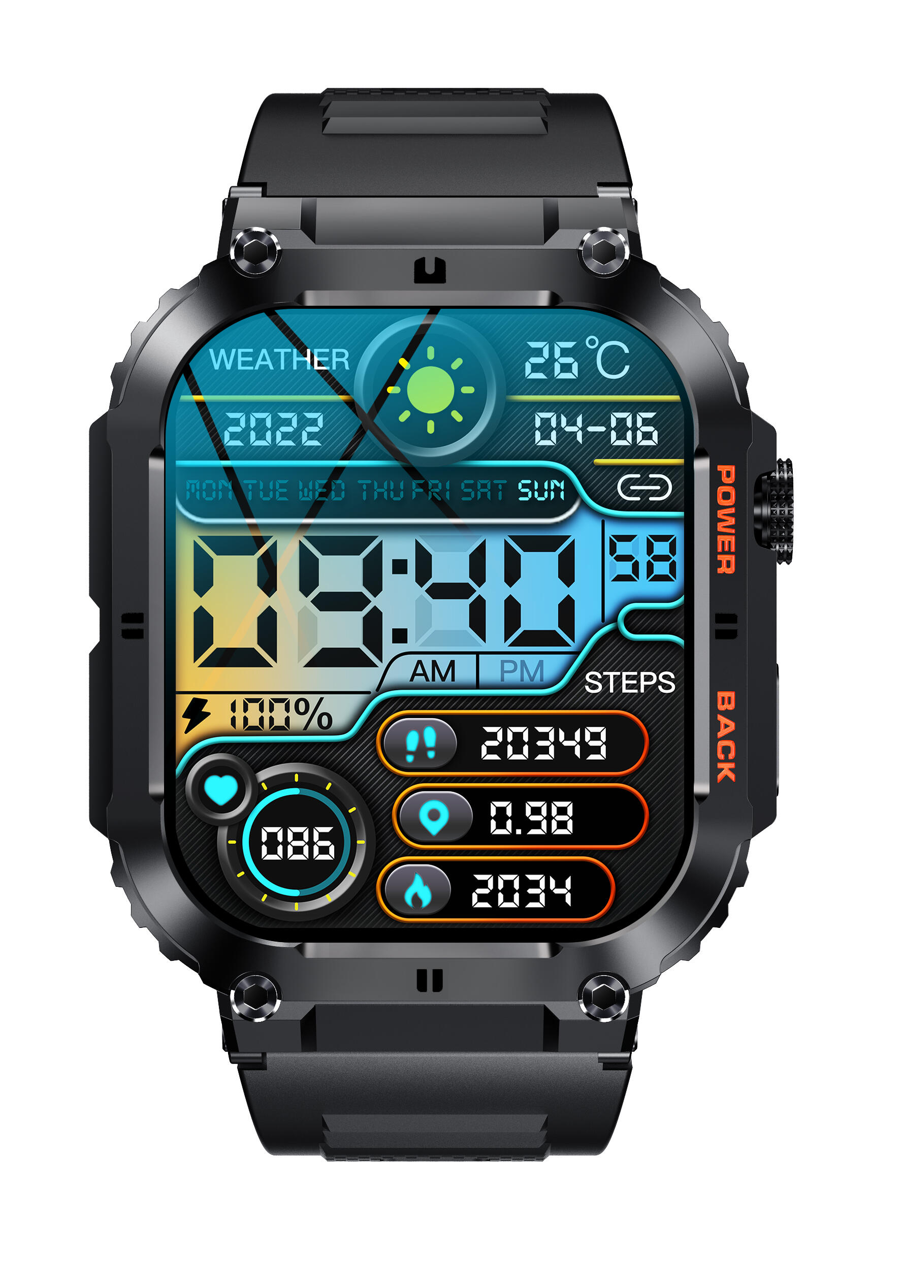 Smartwatch Denver Electronics SWC-191B Nero 4/6