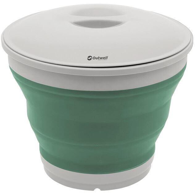 Outwell Emmer met deksel Shadow inklapbaar rond groen 2/4