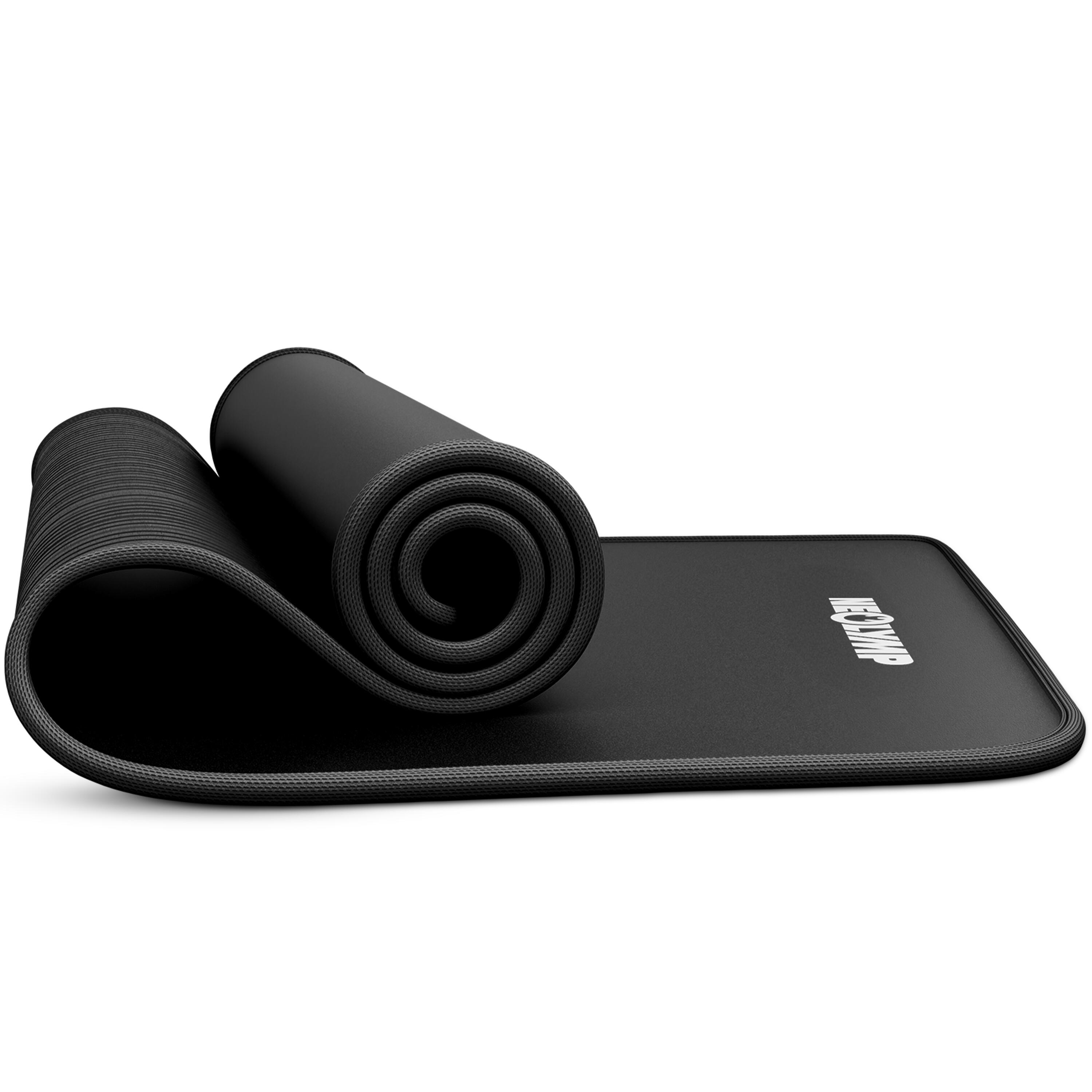 Neolymp - Tapis De Fitness – Tapis De Sport Extra Épais, Protecteur Pour Les Articulations - Tapis Pilates - Noir - 61 Cm - Decathlon