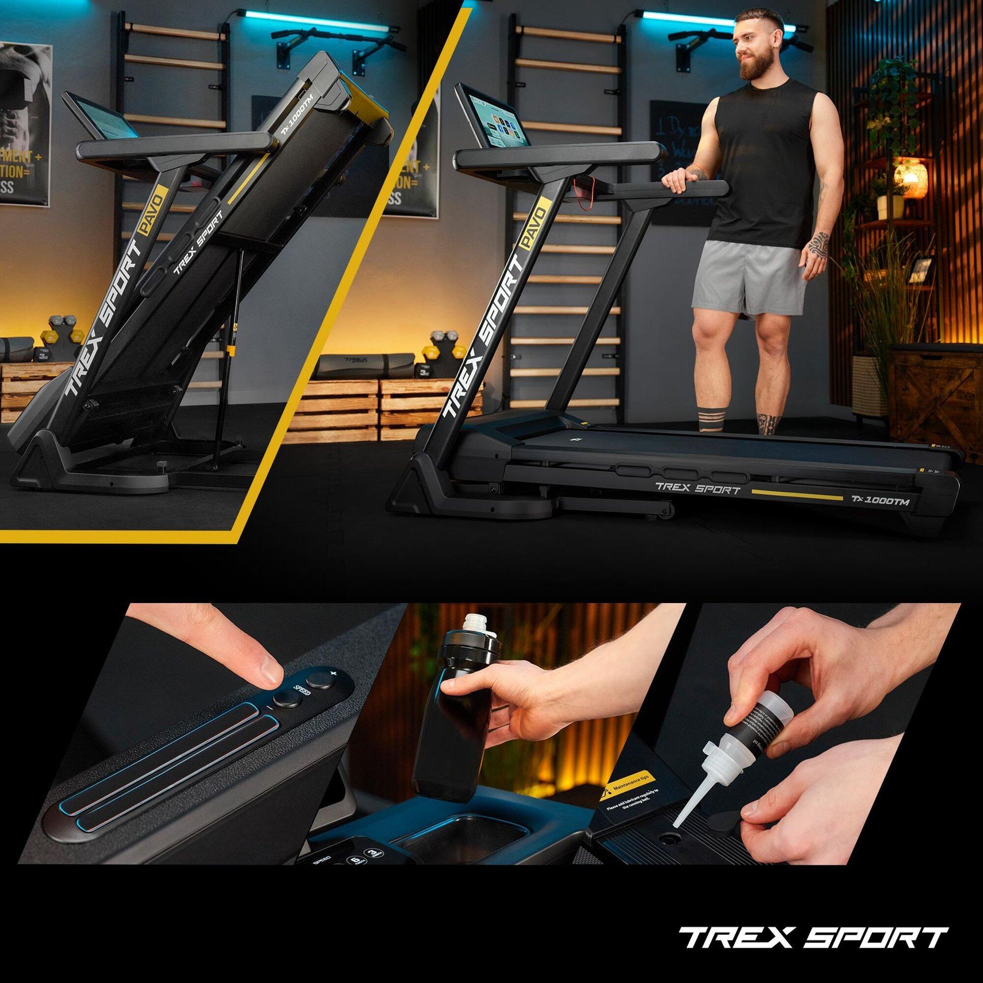 Tapis de course premium Trex Sport PAVO TX-1000TM écran 15,6″ 24 programmes 6/7
