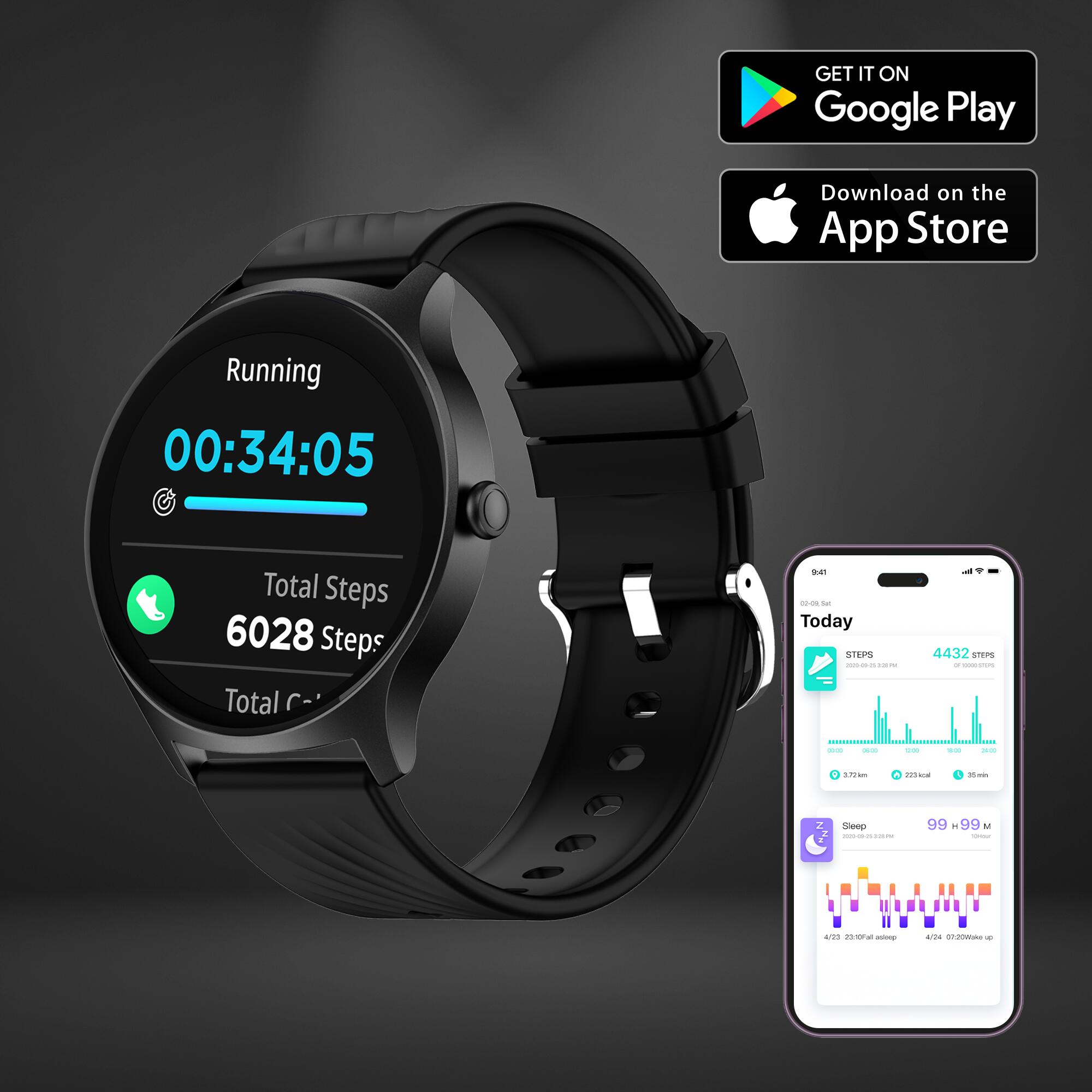 Smartwatch - Écran Amoled - 100+ modes sport - Montre cardio - SWC387B 7/7