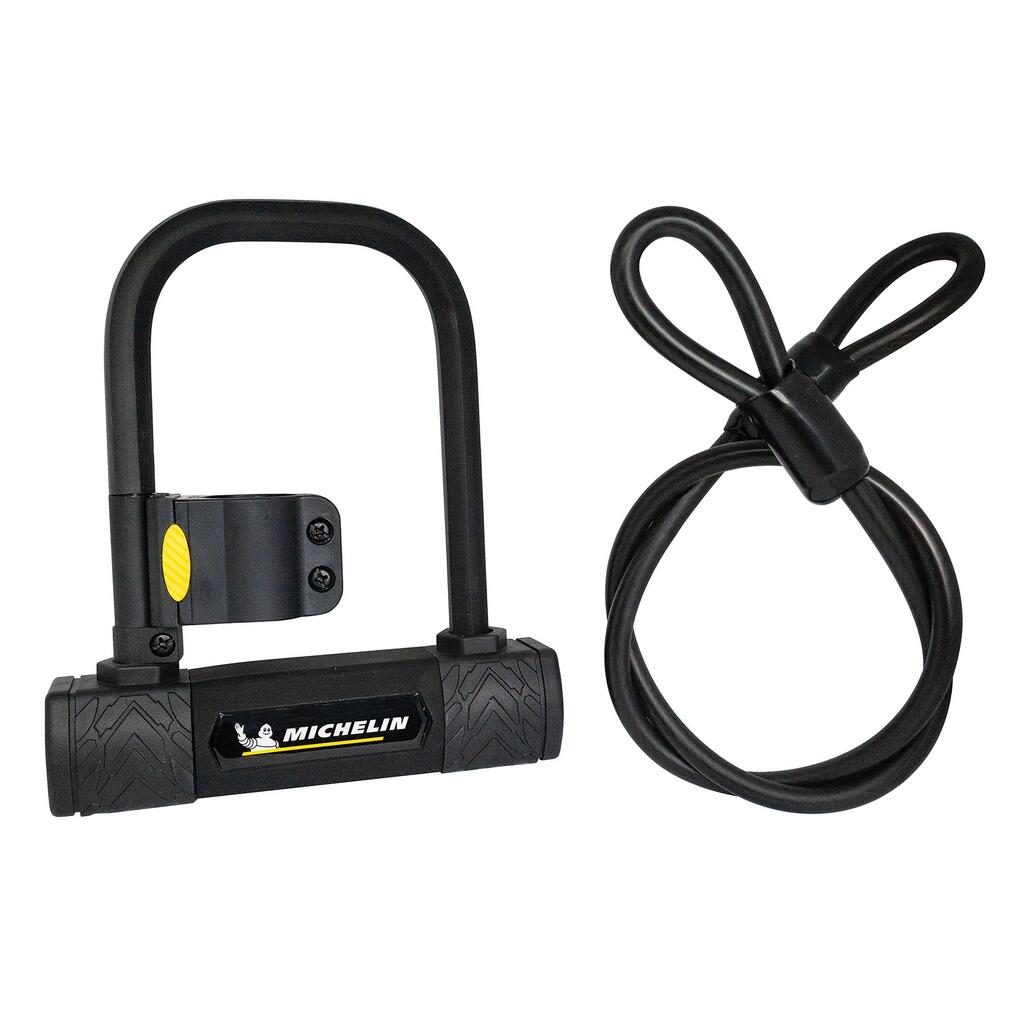 Michelin U Lock U 147 + 1m Cable Black