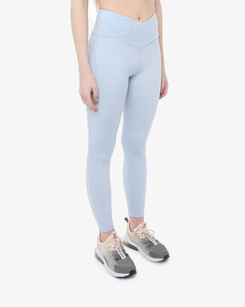 Leggings de fitness synthétiques couleur poudre pour femme