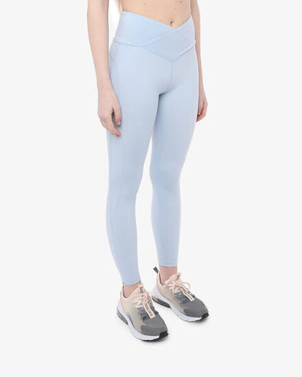 leggings de fitness synthétiques bleu clair pour femme