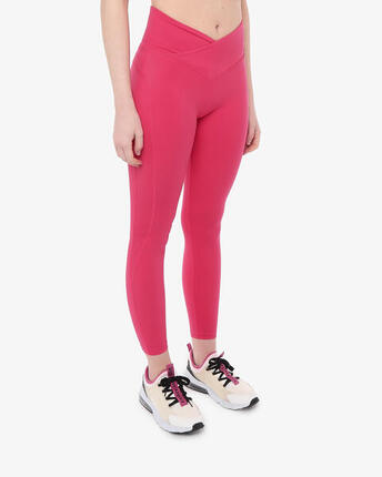 Leggings de fitness synthétiques couleur poudre pour femme