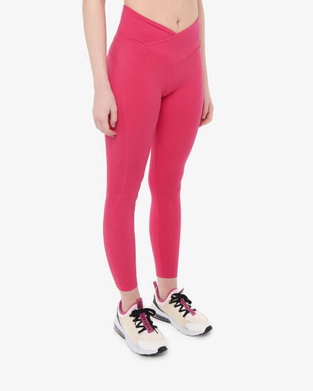 Legging de fitness synthétique framboise pour femme