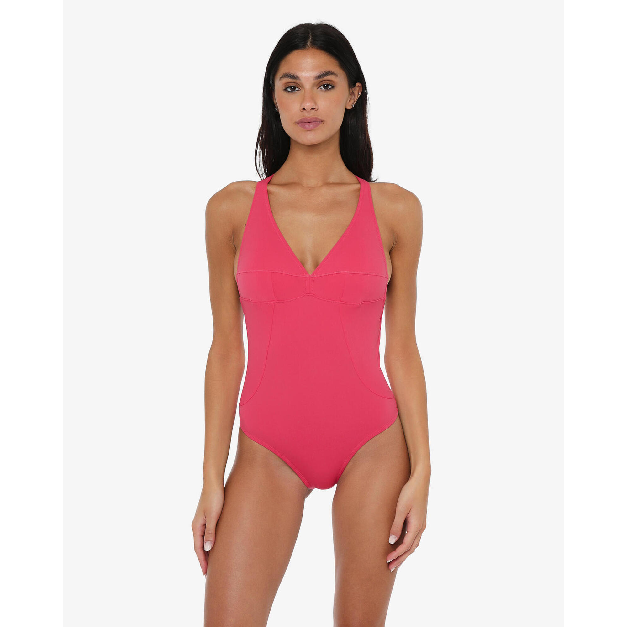 Jaked - Maillot De Bain Synthétique Framboise Pour Femme - Boardshort - Rose - 48 Xl - Decathlon