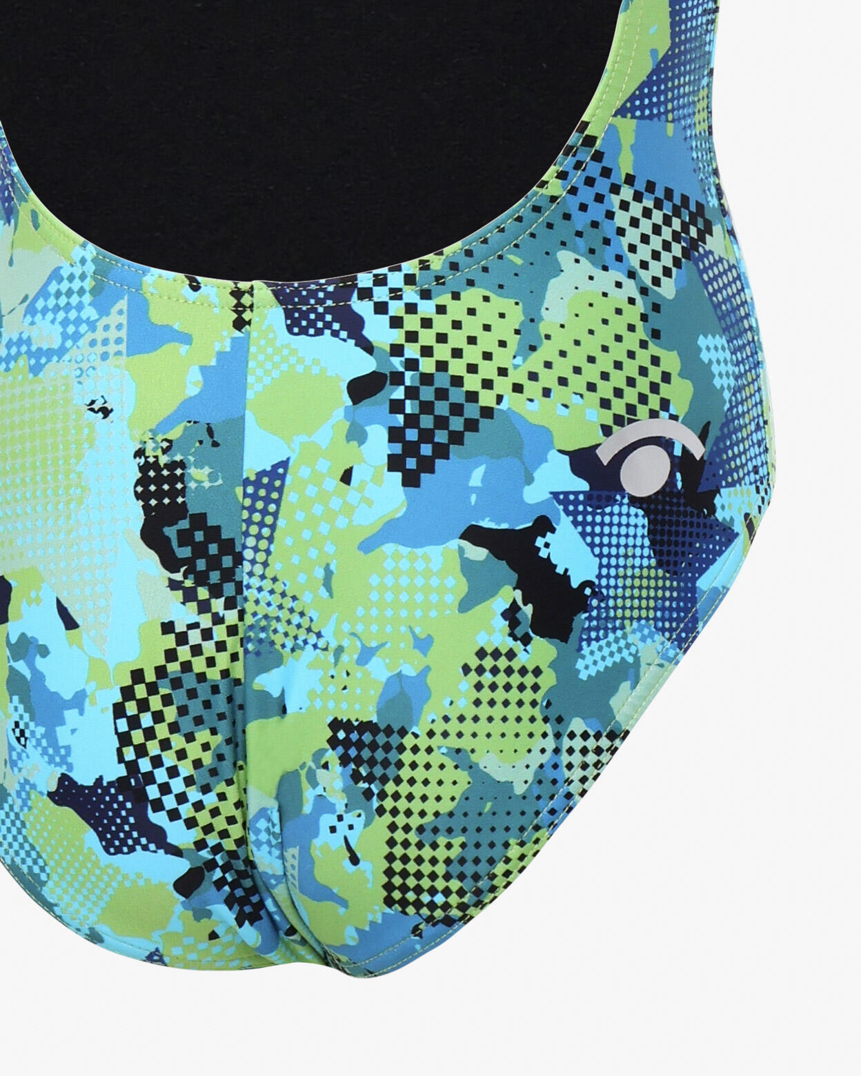 Blauw en veelkleurig zwempak voor jongens en meisjes van synthetisch materiaal o 4/4