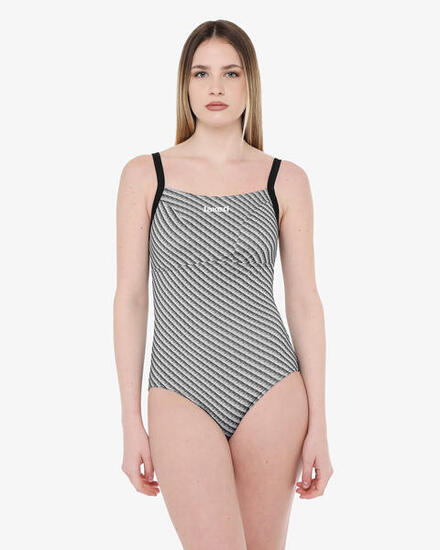 costume da piscina turchese da donna in mat. sintetico da nuoto