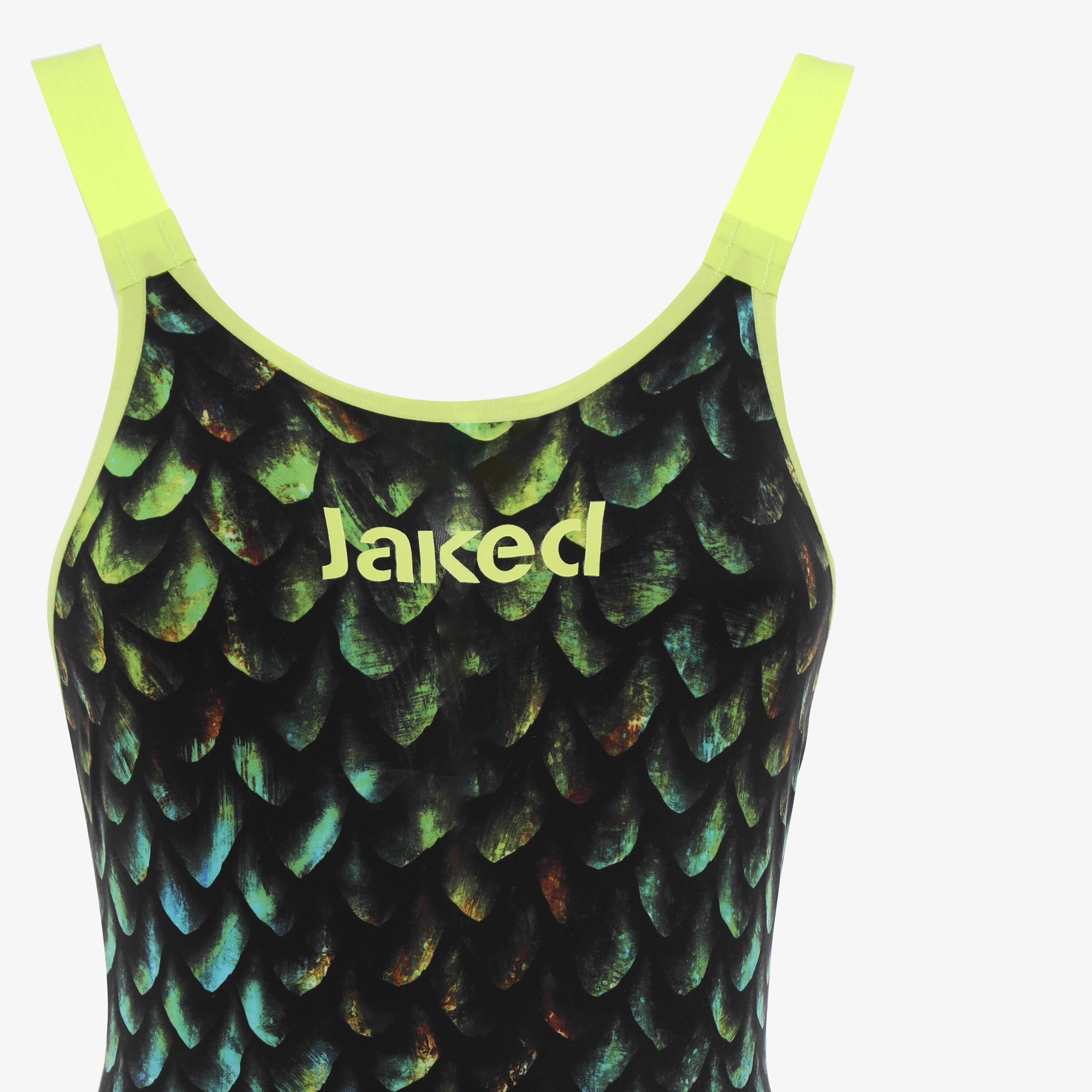 maillot de bain synthétique vert pour femme 3/4