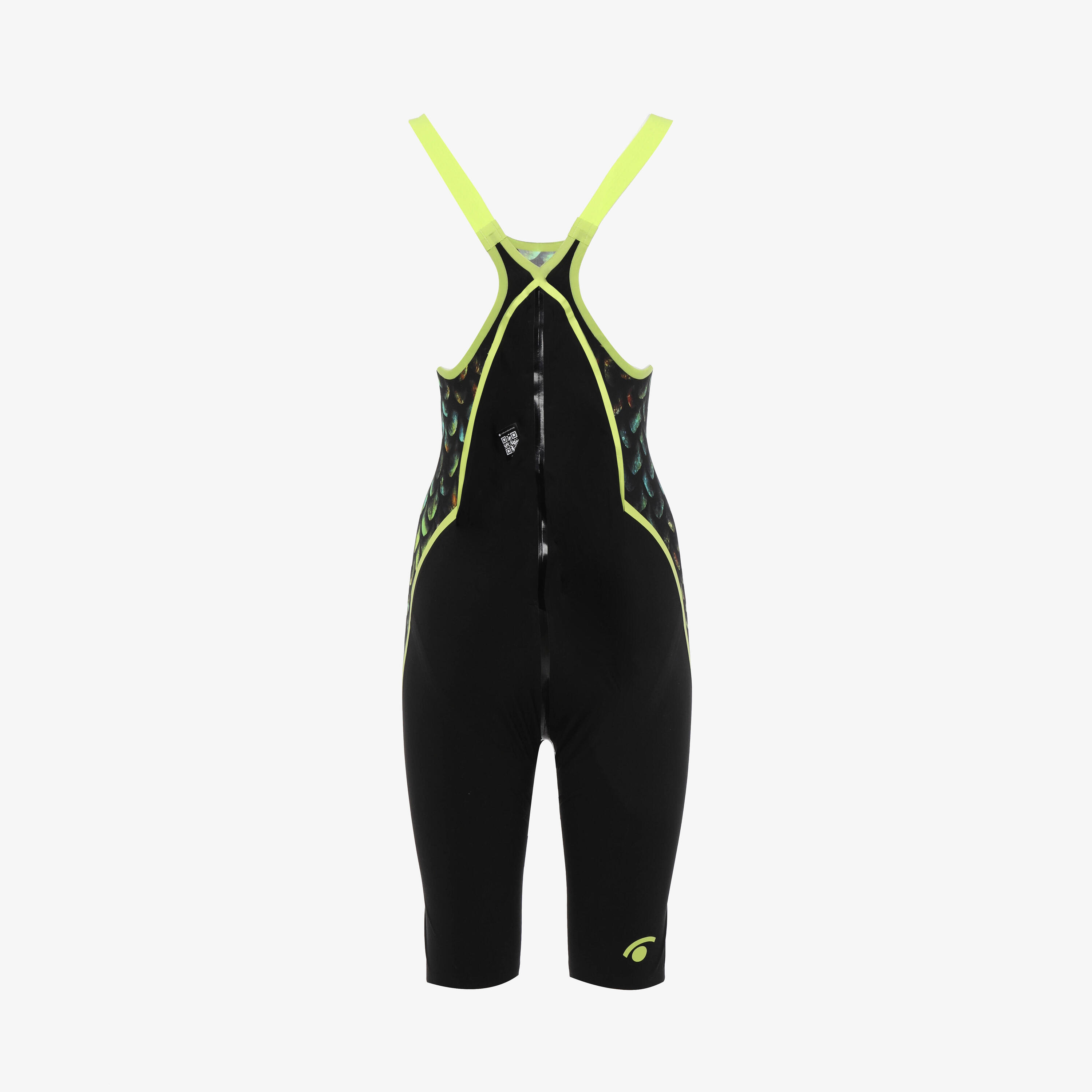maillot de bain synthétique vert pour femme 2/4