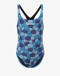 maillot de bain turquoise pour fille en matière synthétique pour la natation