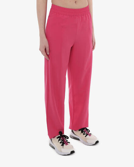 Schwarze Synthetik-Fitnesshose für Damen