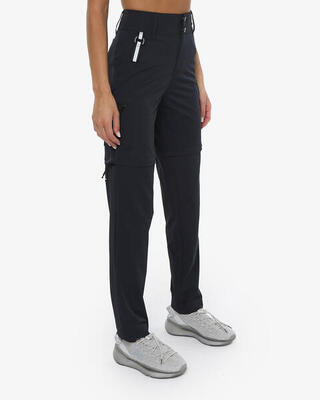 schwarze synthetische Fitnesshose für Damen