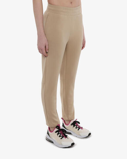 hellblaue Synthetik-Fitnesshose für Damen