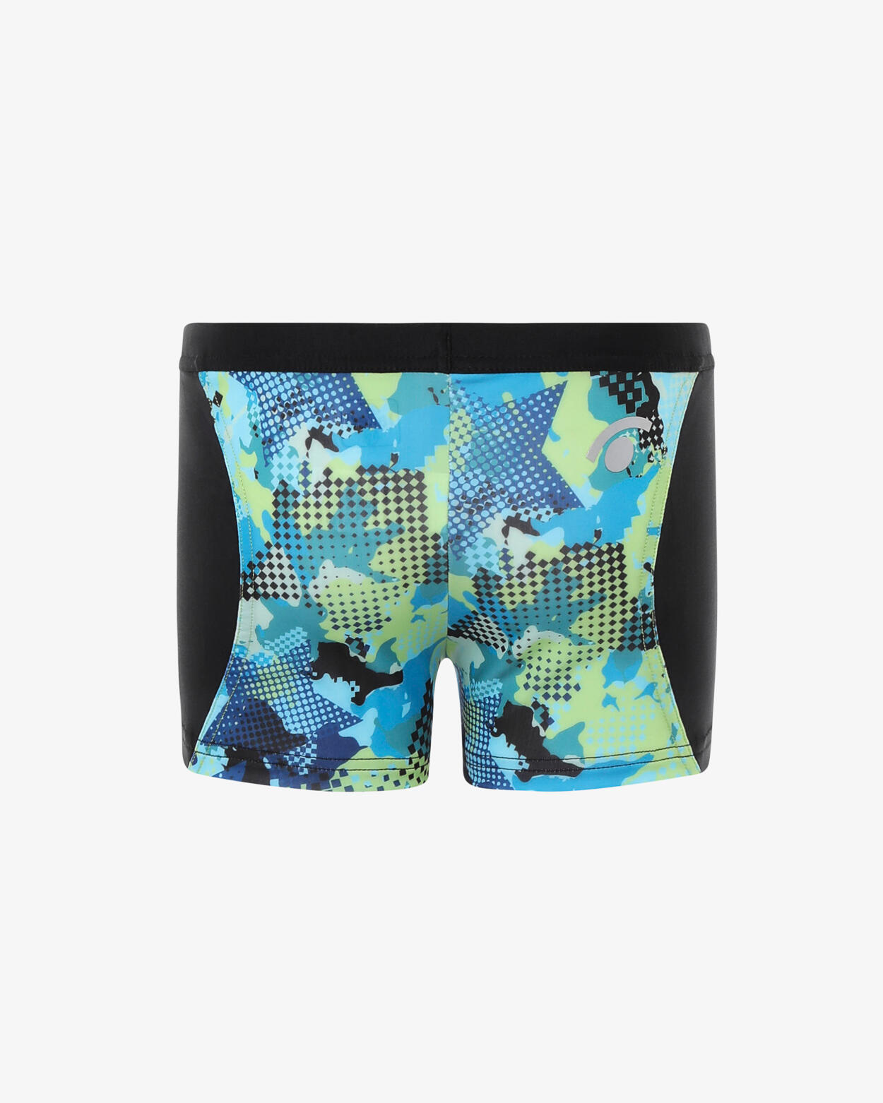 Maillot de bain bleu et multicolore pour garçons et filles en matière synthétiqu 3/4