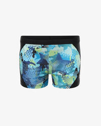 Maillot de bain bleu et multicolore pour garçons et filles en matière synthétiqu