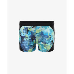 Maillot de bain bleu et multicolore pour garçons et filles en matière synthétiqu