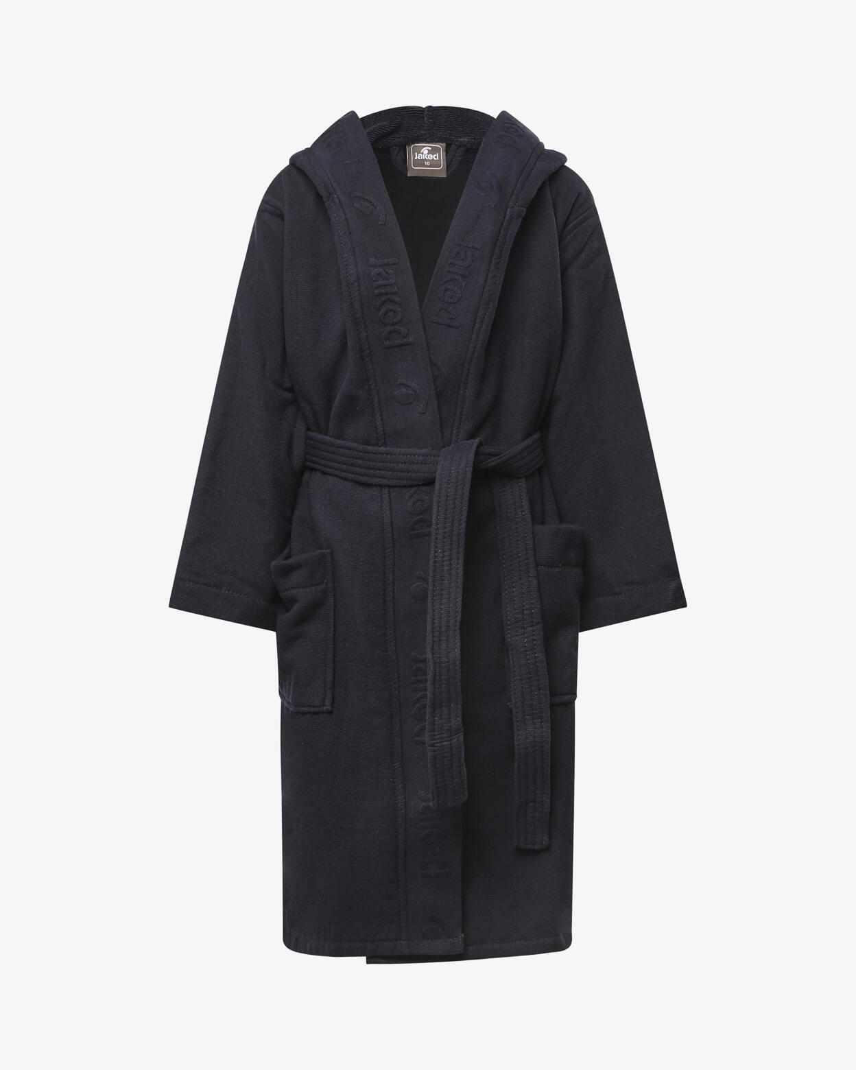 Peignoir en coton bleu marine pour garçons et filles en éducation physique 1/5