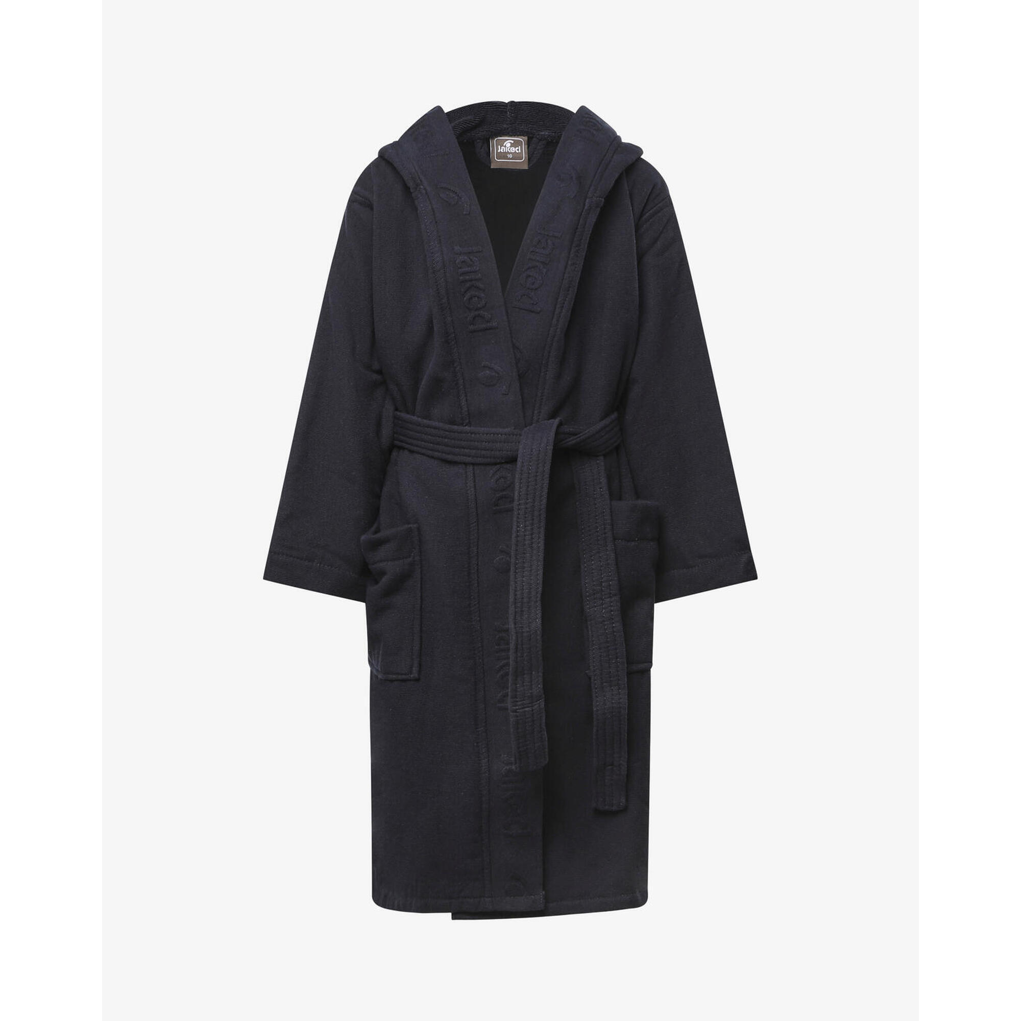 Jaked - Peignoir En Coton Bleu Marine Pour Garçons Et Filles En Éducation Physique - Peignoir De Bain - Bleu -  8 À 10 Ans - Decathlon
