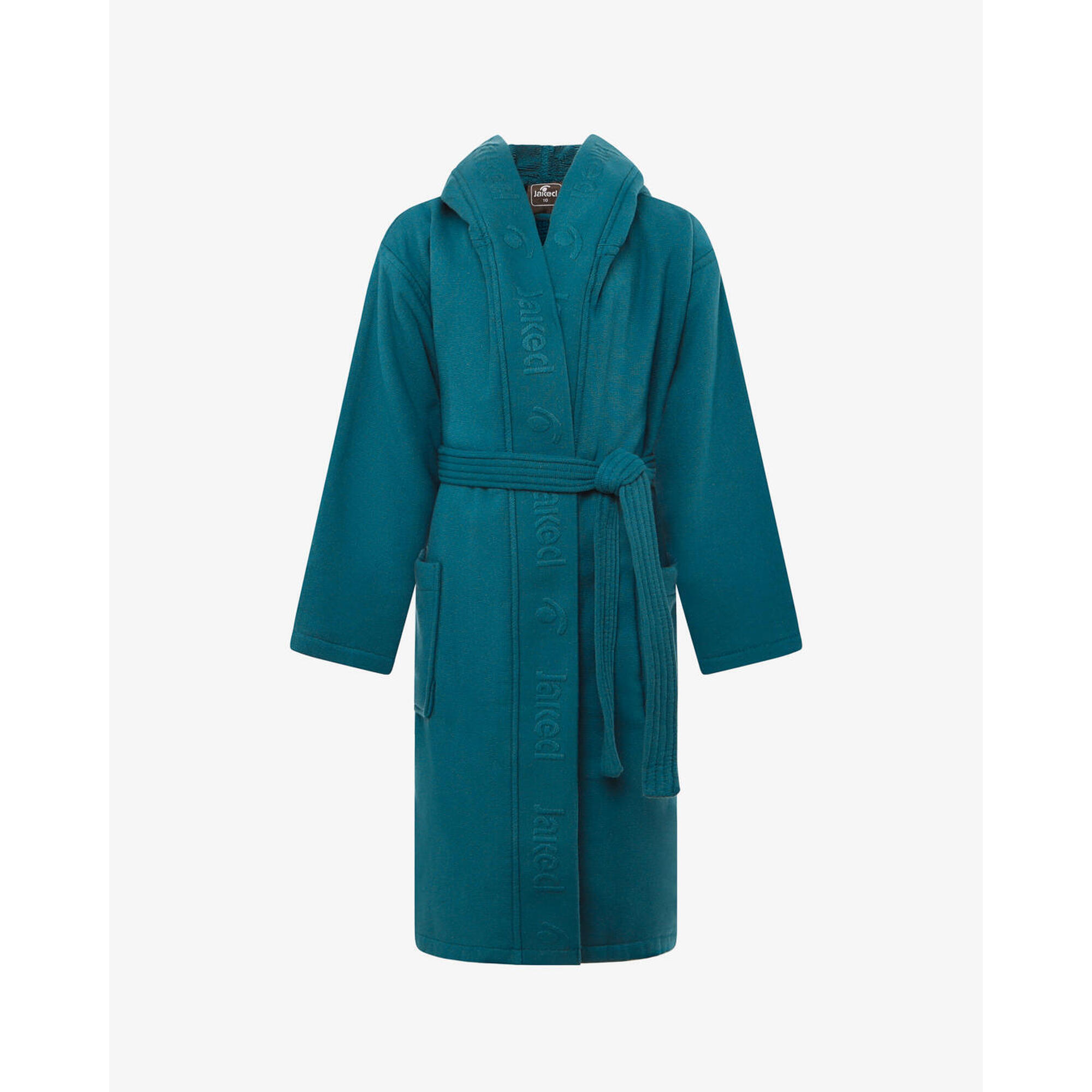 Jaked - Peignoir En Coton Bleu Sarcelle Pour Garçons Et Filles Pour L'Éducation Physique - Peignoir De Bain - Bleu|vert -  6 À 8 Ans - Decathlon