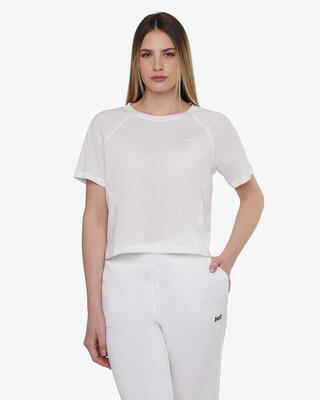 Rosa Fitness-T-Shirt aus Synthetik für Damen