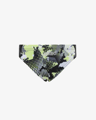 costume blu e multicolor da ragazzo e ragazza in mat. sintetico da nuoto