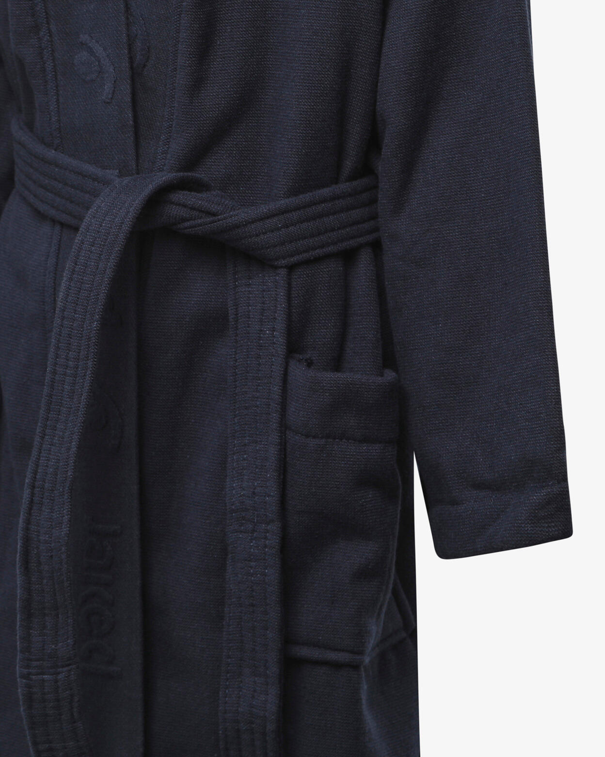 Peignoir en coton bleu marine pour garçons et filles en éducation physique 2/5