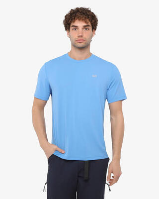 Zwart synthetisch fitness-t-shirt voor heren