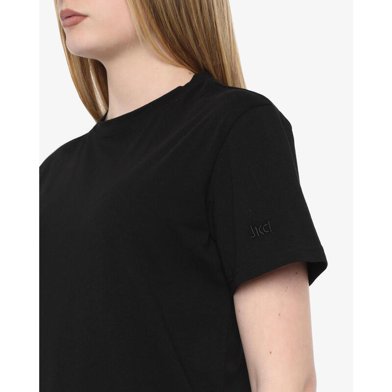 T-shirt de fitness en coton noir pour hommes et femmes