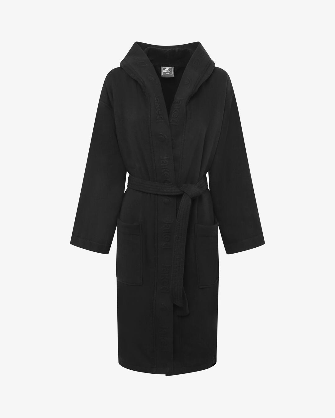 peignoir de fitness en coton noir pour hommes et femmes 4/4