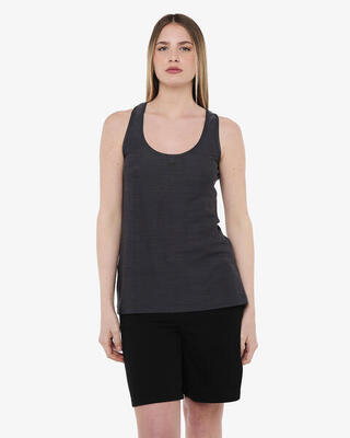 Witte synthetische fitness tanktop voor dames