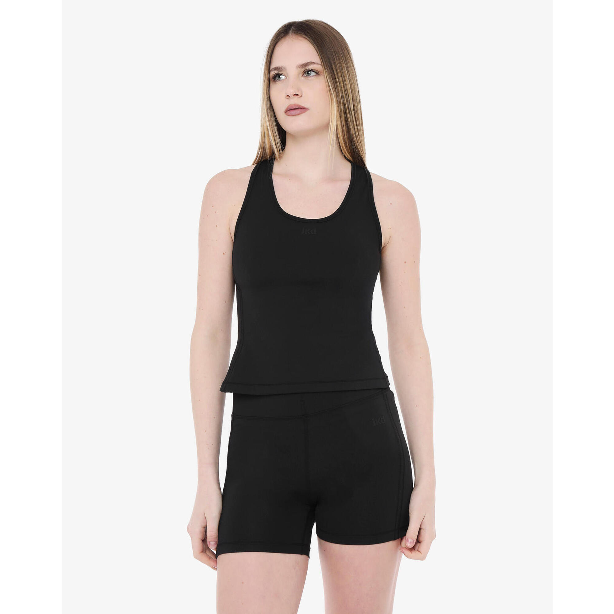 Jaked - Débardeur De Fitness Synthétique Noir Pour Homme Et Femme - Top - Noir - 36 Xs - Decathlon