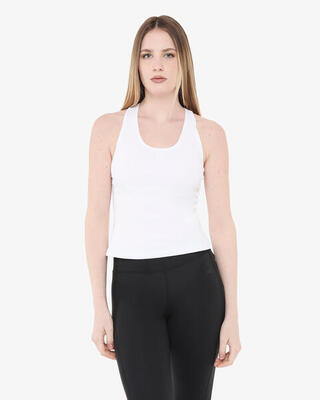 Oranje synthetisch fitness tanktopje voor heren en dames