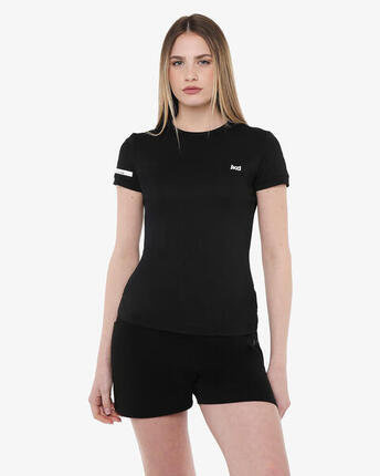 t-shirt de fitness synthétique blanc pour femme
