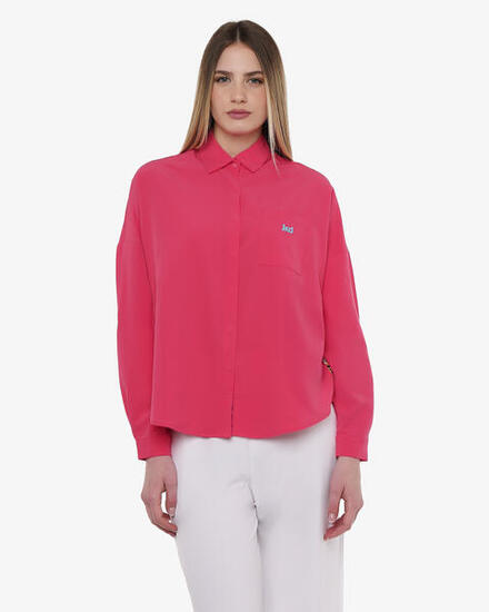 T-shirt de fitness synthétique framboise pour femme