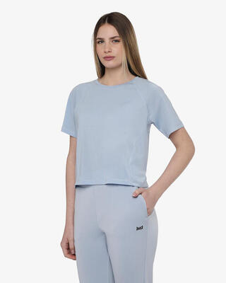 Rosa Fitness-T-Shirt aus Synthetik für Damen