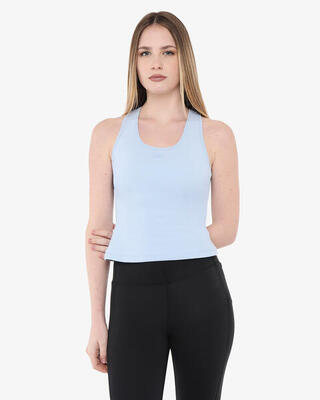 Oranje synthetisch fitness tanktopje voor heren en dames