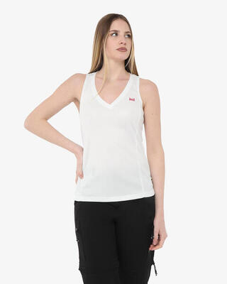 Zwarte synthetische fitness tanktop voor dames
