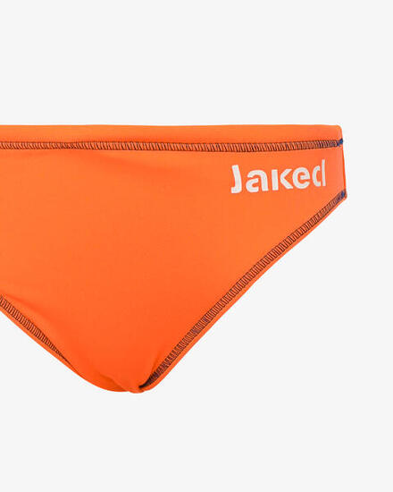 costume nero e arancio da bambino in mat. sintetico da nuoto