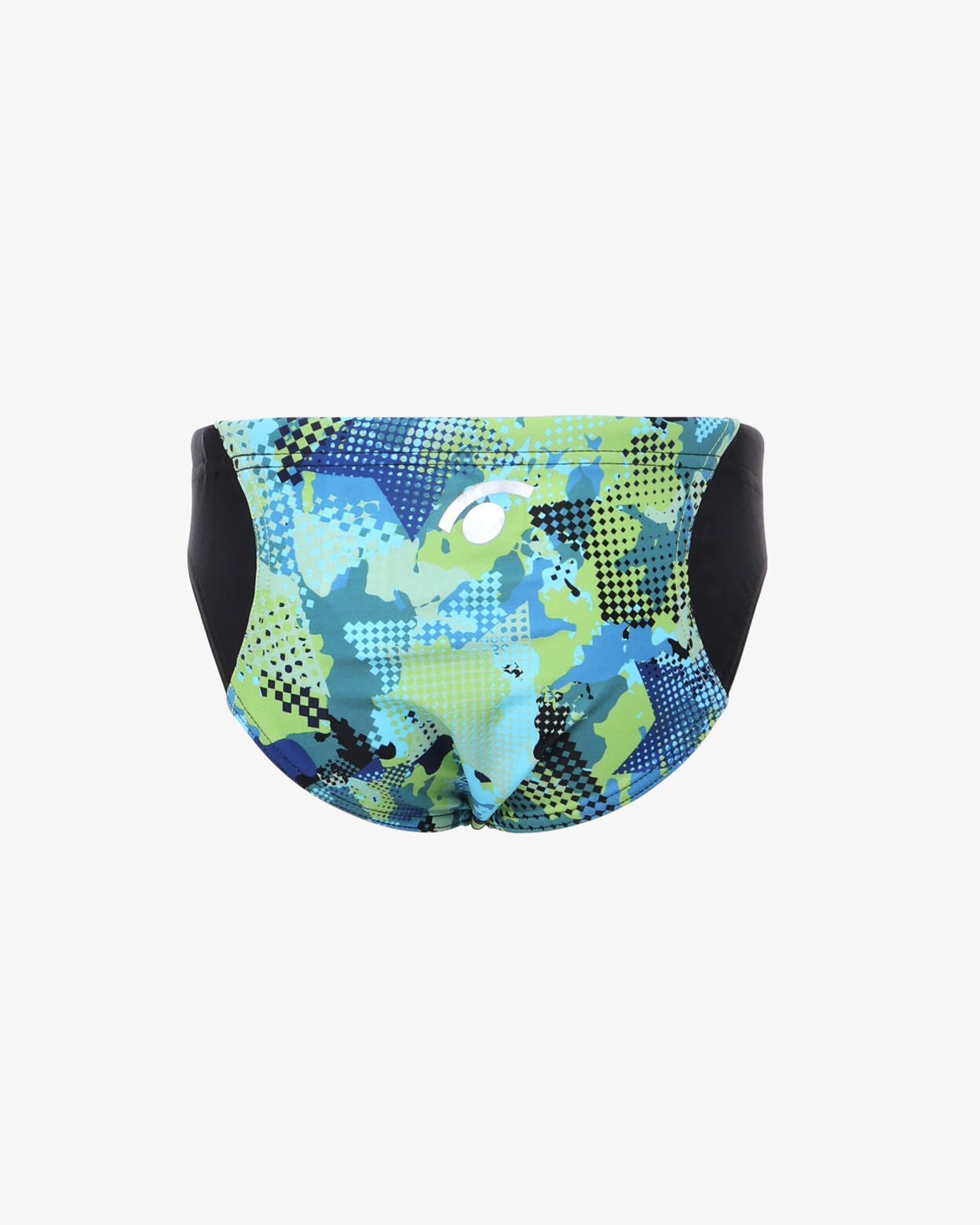 Maillot de bain bleu et multicolore pour garçons et filles en matière synthétiqu 3/4