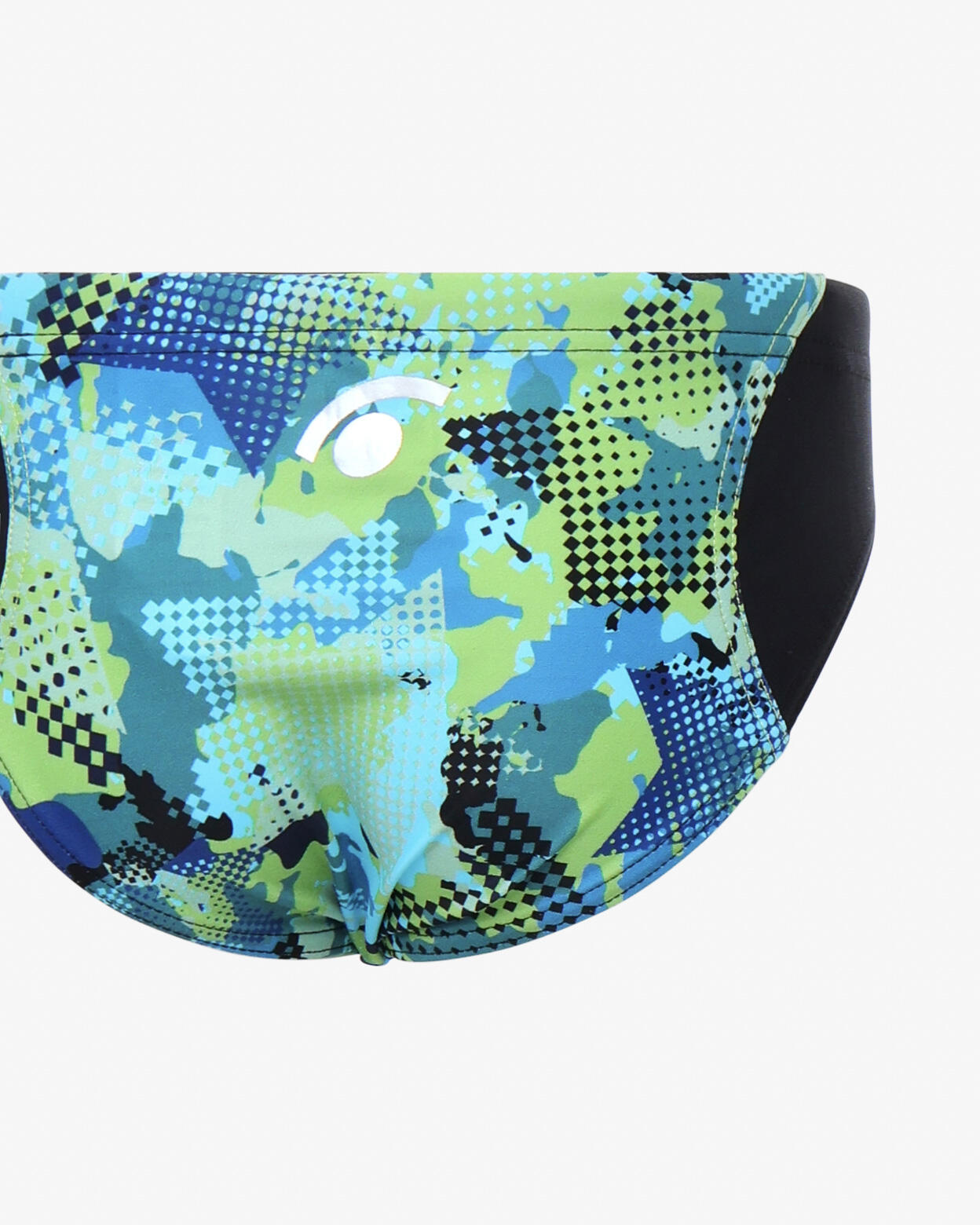 Maillot de bain bleu et multicolore pour garçons et filles en matière synthétiqu 4/4