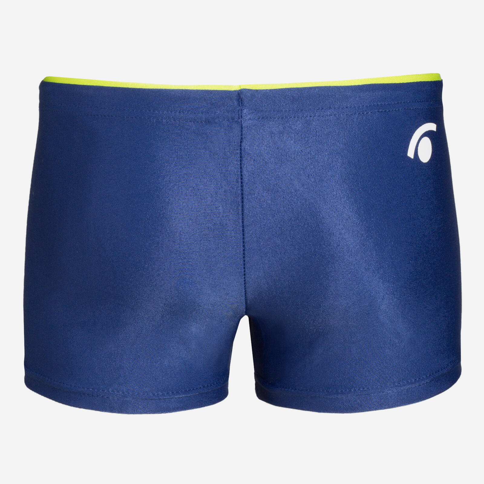 Bañador infantil azul marino en material sintético para natación. 2/5