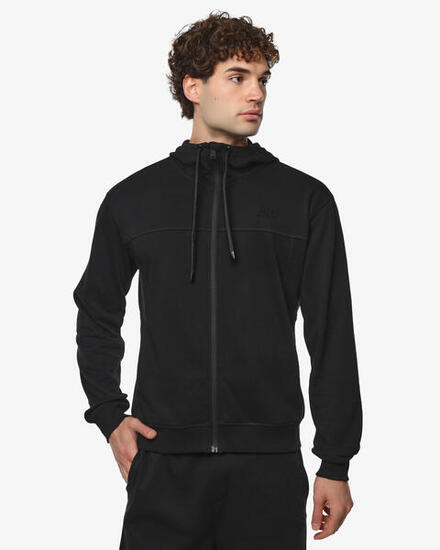 Sweat-shirt de fitness synthétique noir pour homme